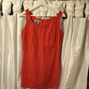 Newport News Vibrant Red Tank Dress Linen 10 💙💙💙💙